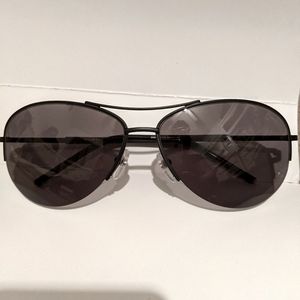 Marc Jacobs Matte Black Aviator Sunglasses